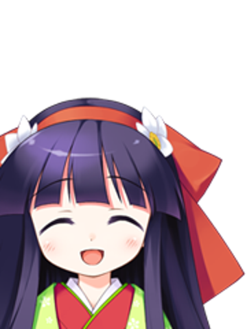 遊戲人物紫頭髮表情圖