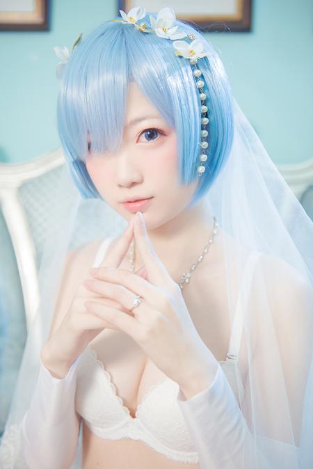 《Re:从零开始的异世界生活》蕾姆レム Rem 精美花嫁Cos