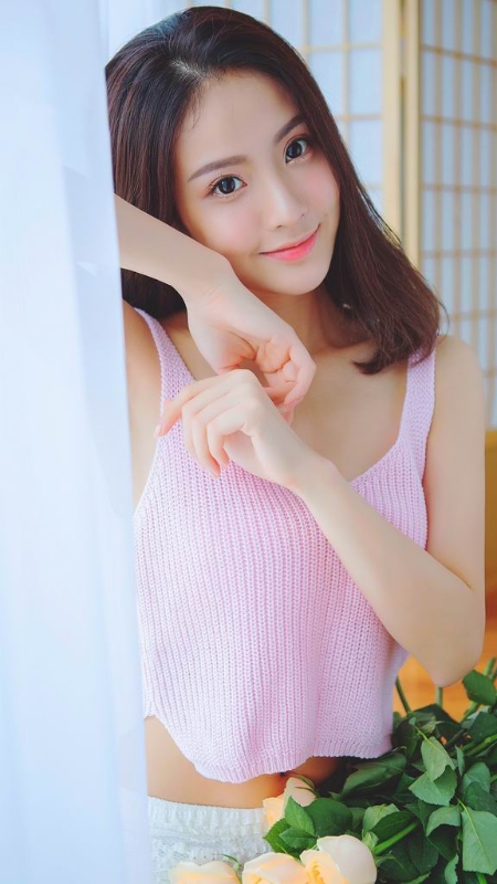 甜美的花裙子，朦胧的美