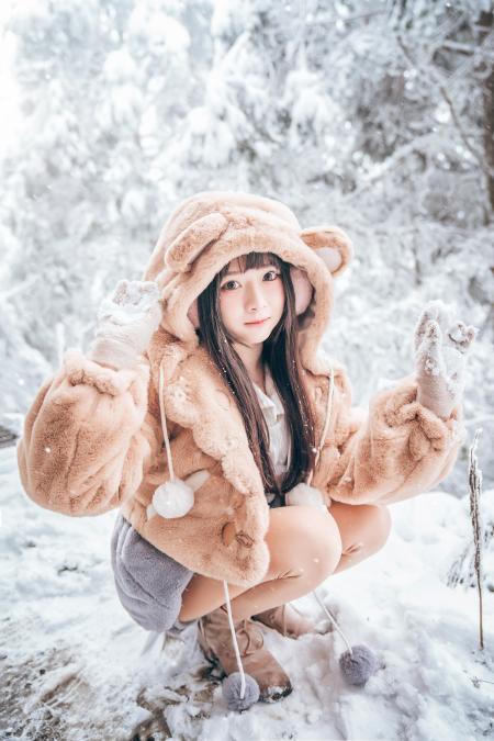 倩倩 見晴古道雪