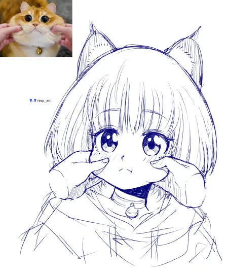 catgirl art - nisp art