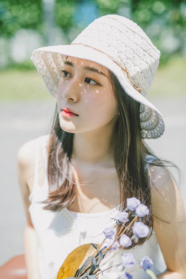 清新女神自行车唯美写真