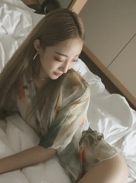 福利贴 睡袍纹身美女的肉丝