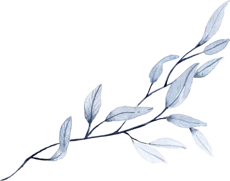 海军蓝色金线水彩花卉
