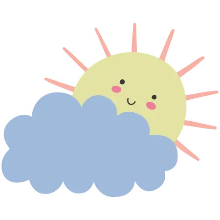 6K高清可爱卡通天气月亮设计元素
