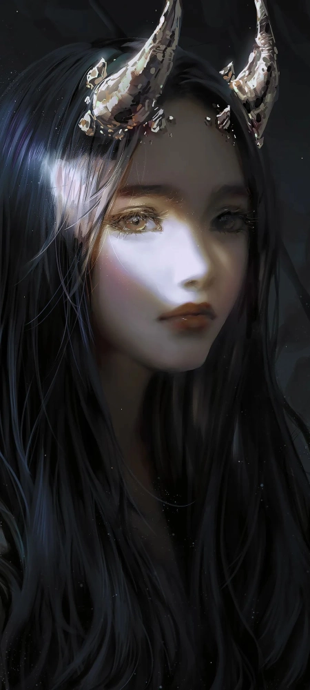 漂亮的美女全面屏手机壁纸2