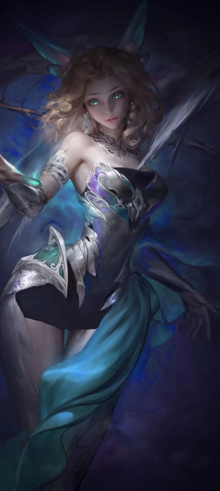 漂亮的美女全面屏手机壁纸3