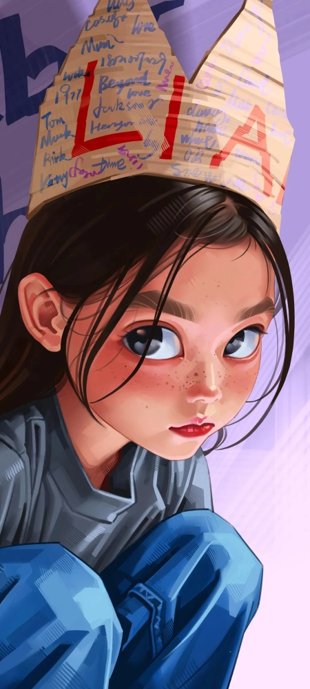漂亮的美女全面屏手机壁纸3