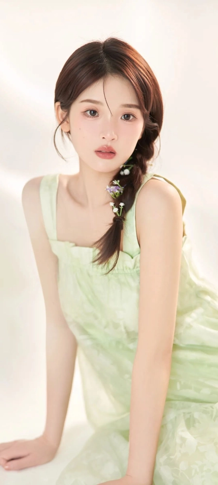 漂亮的美女全面屏手机壁纸5