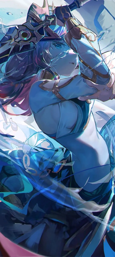 漂亮的美女全面屏手机壁纸5