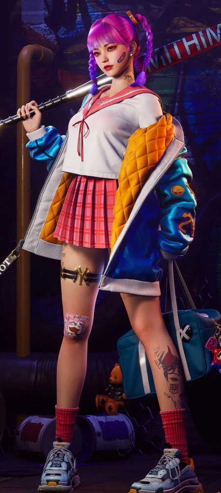 漂亮的美女全面屏手机壁纸7