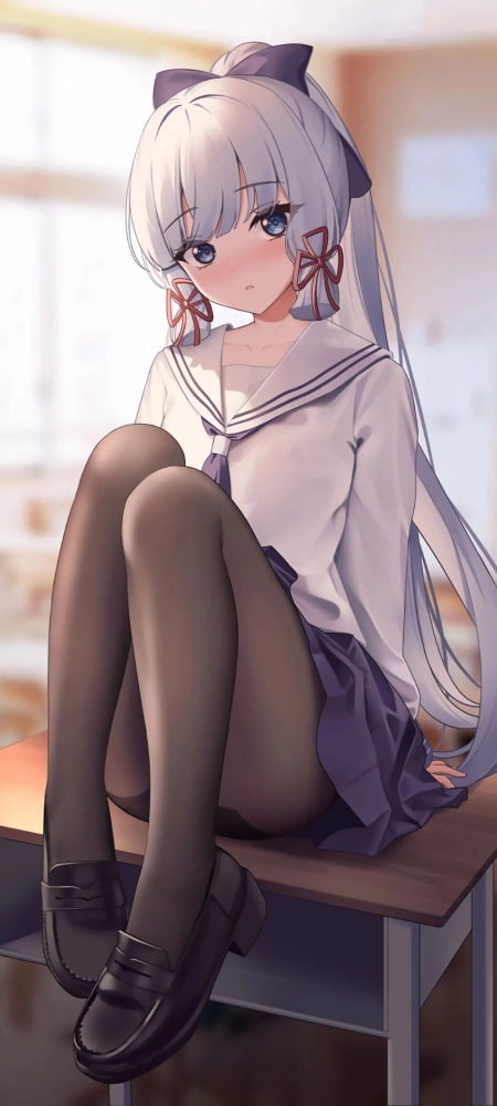 漂亮的美女全面屏手机壁纸8