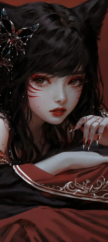 漂亮的美女全面屏手机壁纸8