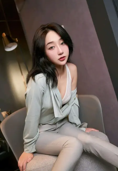 脱下OL小姐姐的外衣，展现超薄肉丝