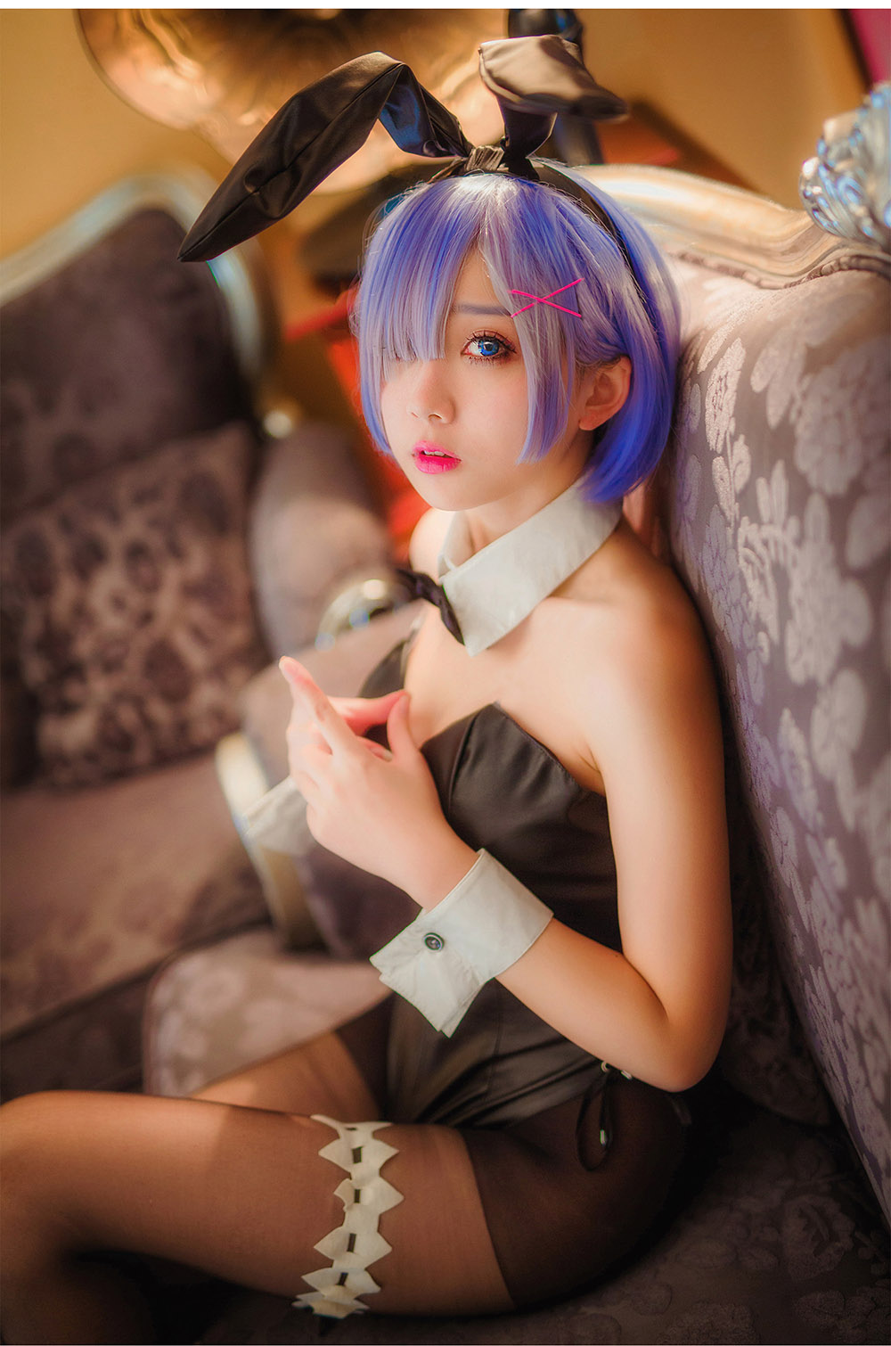 兔女郎cos黑丝美腿人体艺术诱惑写真