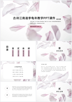 古诗江南逢李龟年教学PPT课件